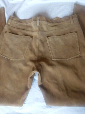 Armani Exchange Womens brown Leather Pants Womens Size 32 SZ 32 x 34